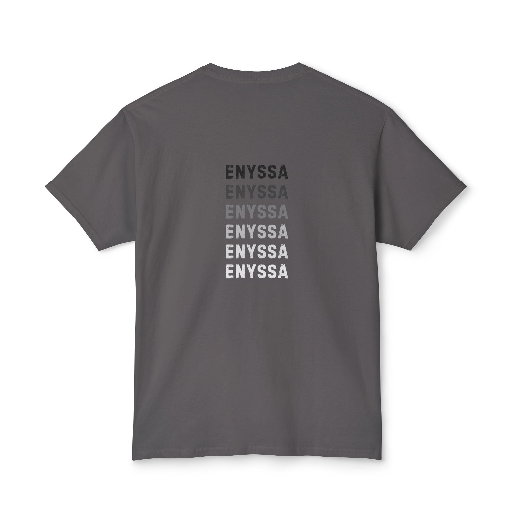 Enyssa Monogram Tee — Minimalist Name-Repeat Graphic T-Shirt