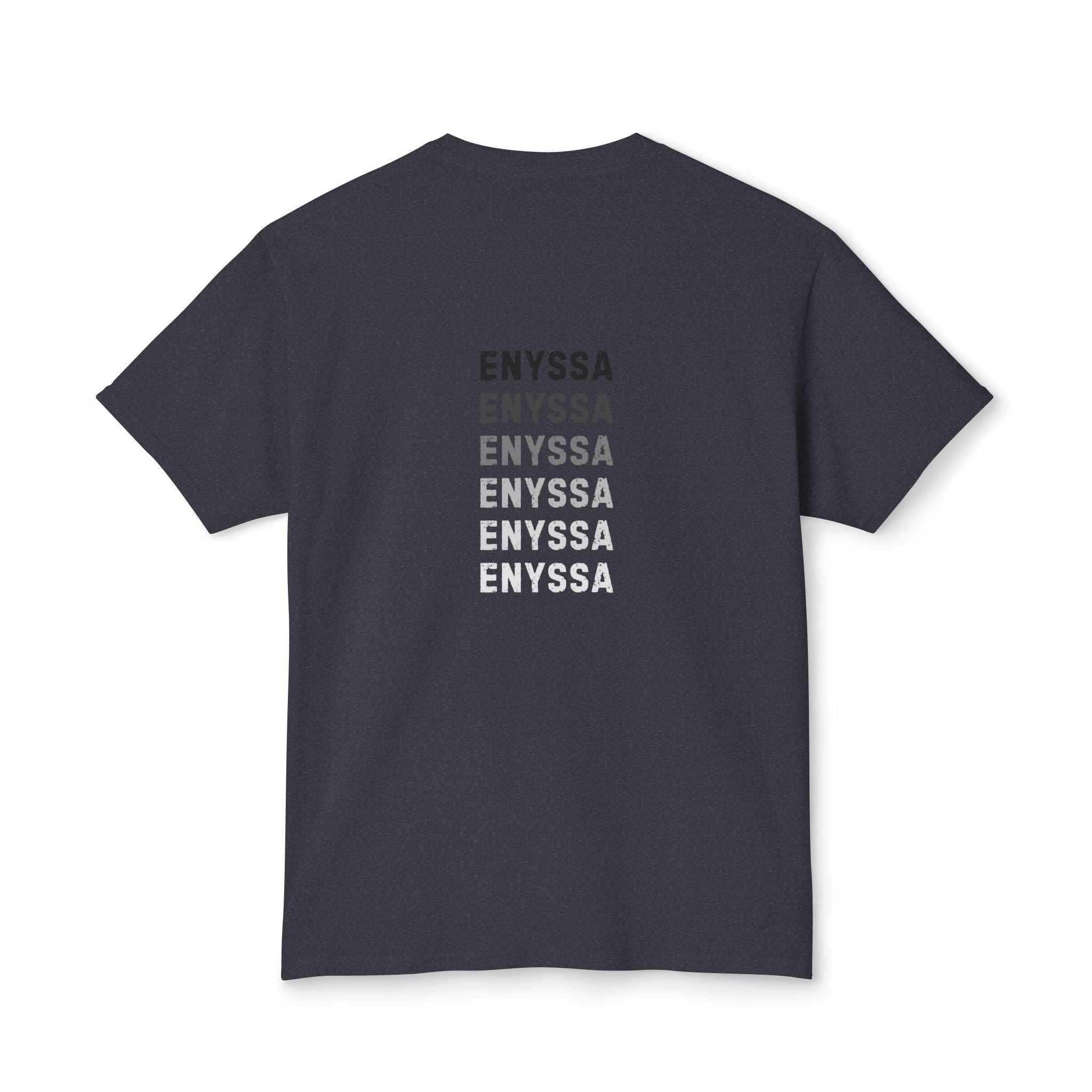 Enyssa Monogram Tee — Minimalist Name-Repeat Graphic T-Shirt